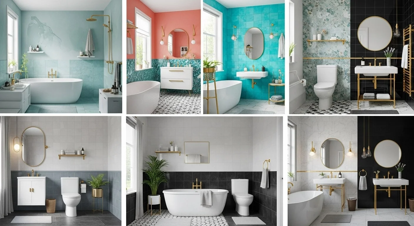 Bathroom Color Schemes 16