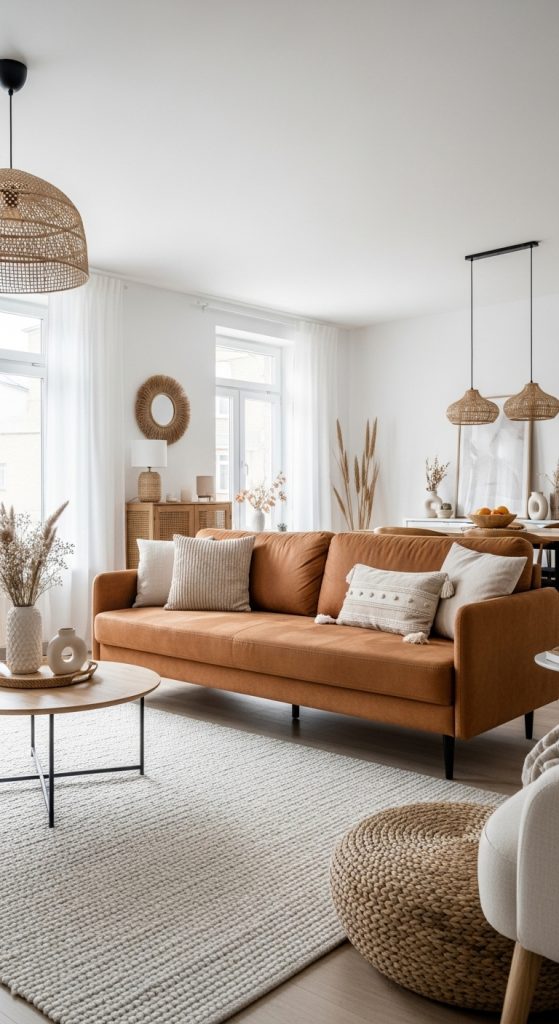 Brown Couch Living Room Ideas 12