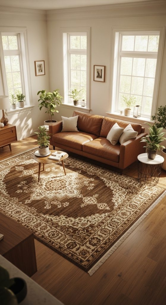 Brown Couch Living Room Ideas 14