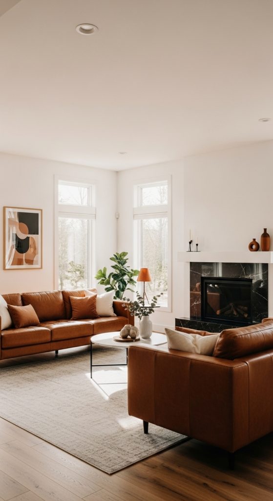 Brown Couch Living Room Ideas 16