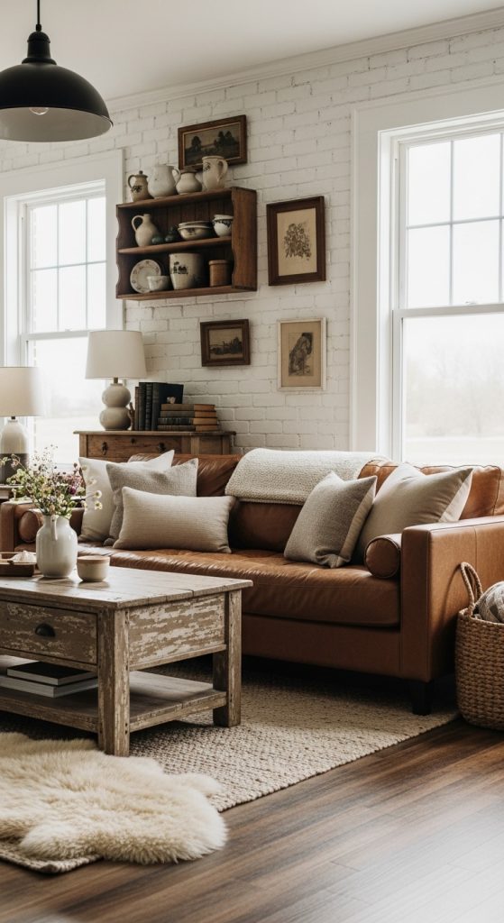 Brown Couch Living Room Ideas 19