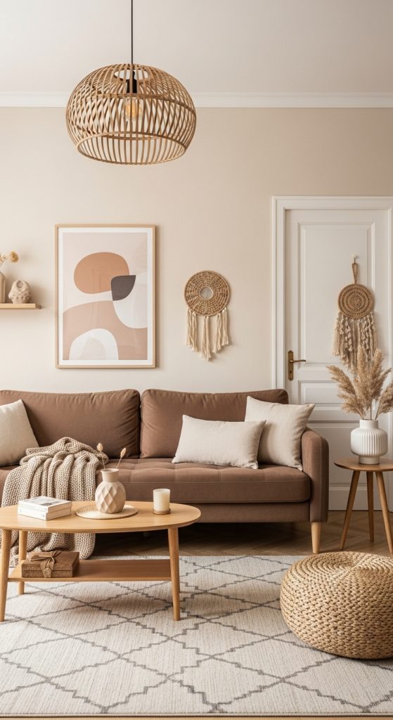 Brown Couch Living Room Ideas 23