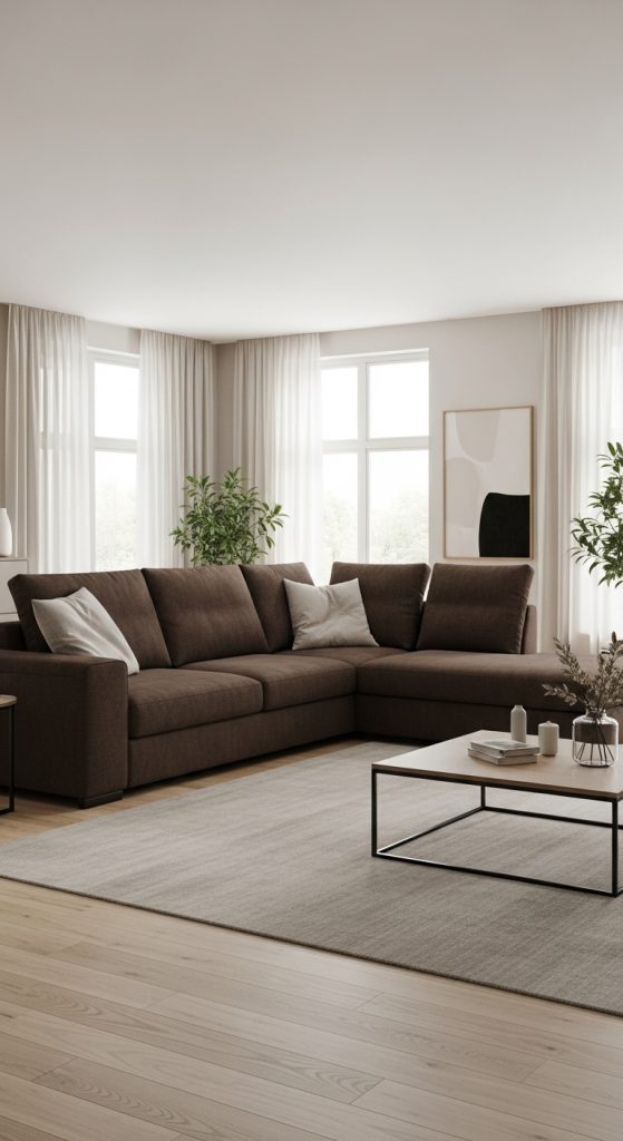 Brown Couch Living Room Ideas 24