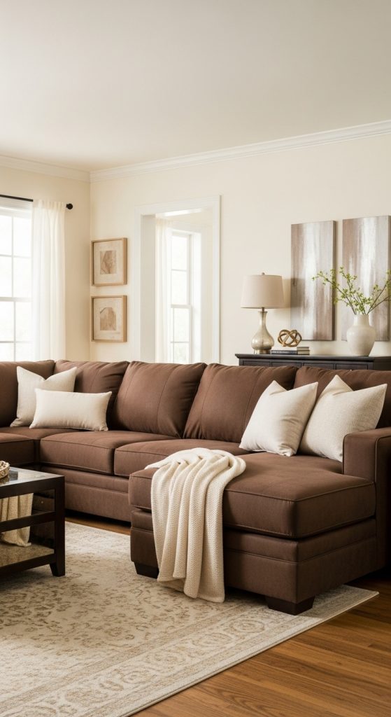 Brown Couch Living Room Ideas 25