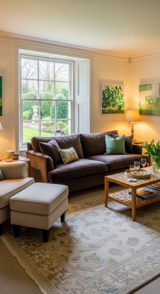 Brown Couch Living Room Ideas 29