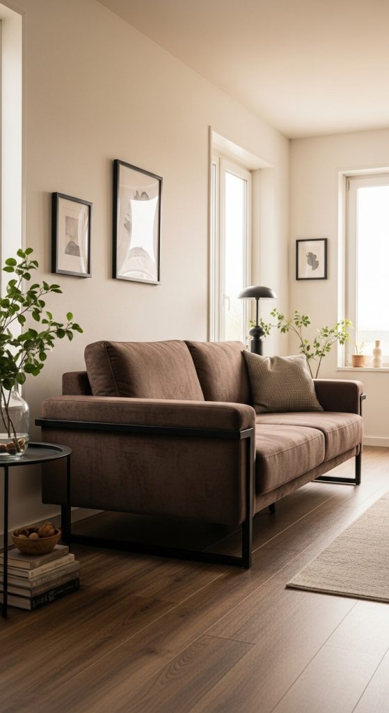 Brown Couch Living Room Ideas 9