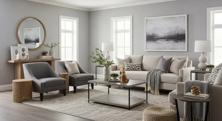 Gray and Beige Living Room Ideas to Create Calm