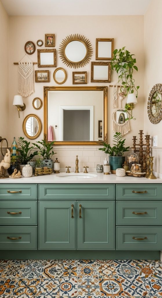 50+ Green Vanity Bathroom Ideas for a Fresh and Stylish Look 38 Green Vanity Bathroom Ideas 17