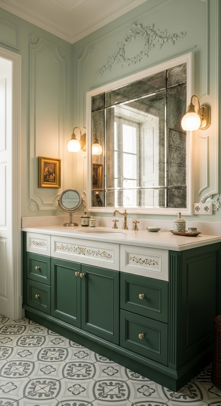 50+ Green Vanity Bathroom Ideas for a Fresh and Stylish Look