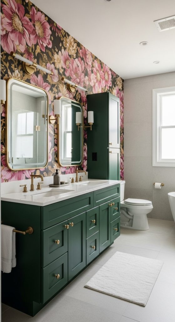 50+ Green Vanity Bathroom Ideas for a Fresh and Stylish Look 53 Green Vanity Bathroom Ideas 2