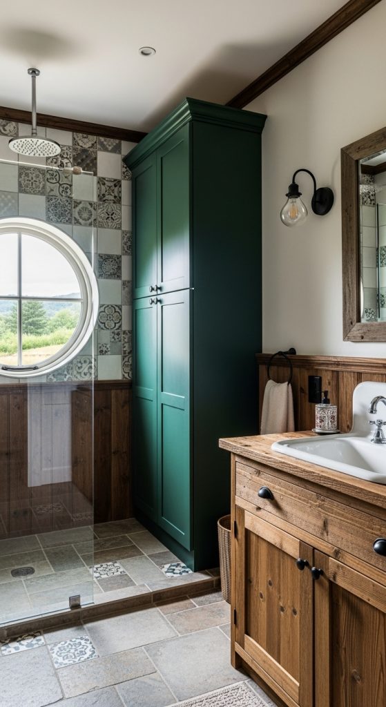 50+ Green Vanity Bathroom Ideas for a Fresh and Stylish Look 29 Green Vanity Bathroom Ideas 26