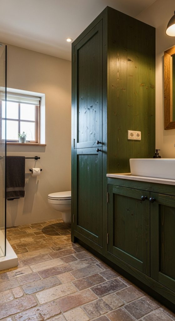 50+ Green Vanity Bathroom Ideas for a Fresh and Stylish Look 28 Green Vanity Bathroom Ideas 27