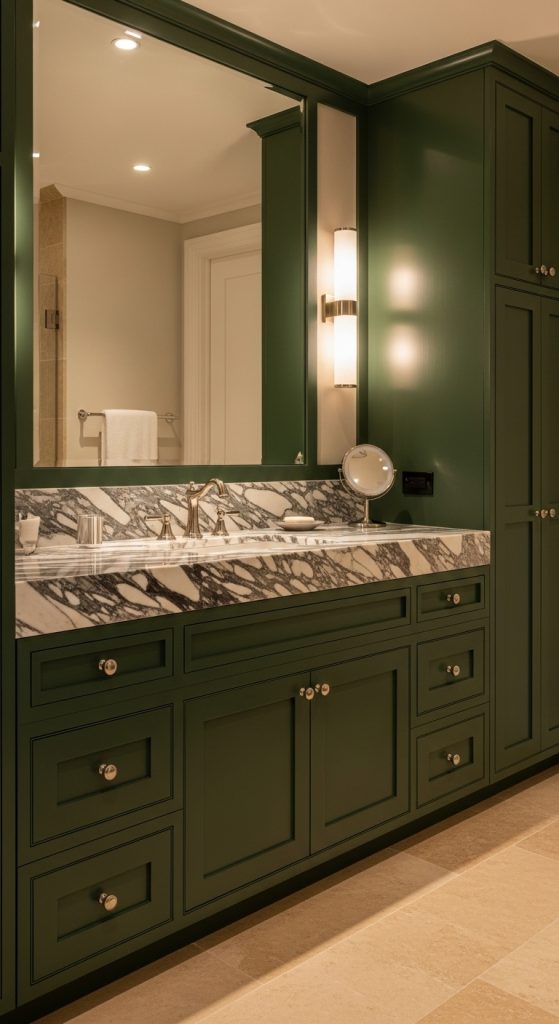 50+ Green Vanity Bathroom Ideas for a Fresh and Stylish Look 17 Green Vanity Bathroom Ideas 38