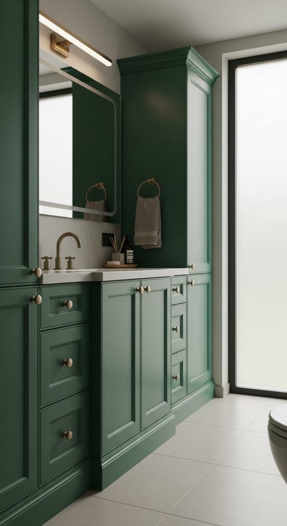 50+ Green Vanity Bathroom Ideas for a Fresh and Stylish Look 15 Green Vanity Bathroom Ideas 39