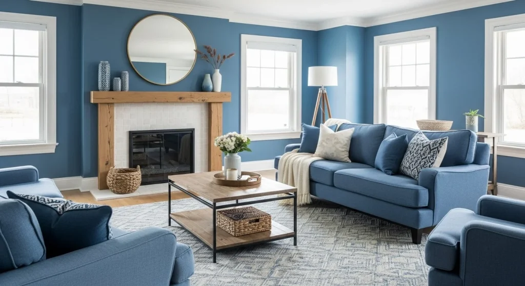 Layering Different Blues Without Overwhelming the Space