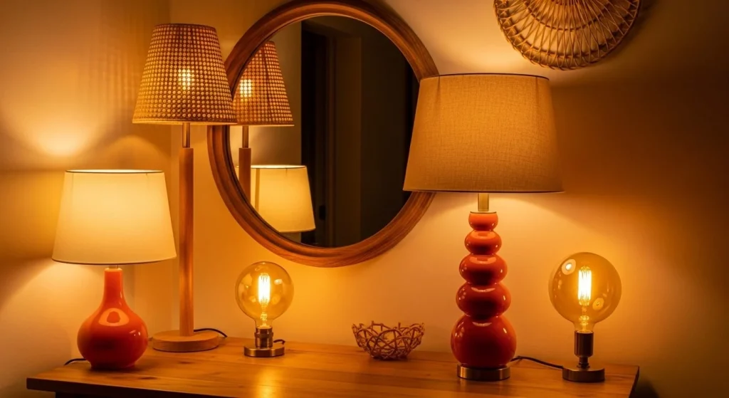 Lighting to Compliment Orange Glow