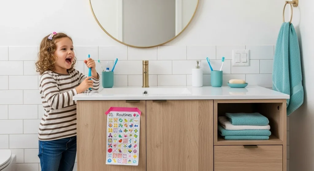 Making Bathroom Routines Something They Look Forward To