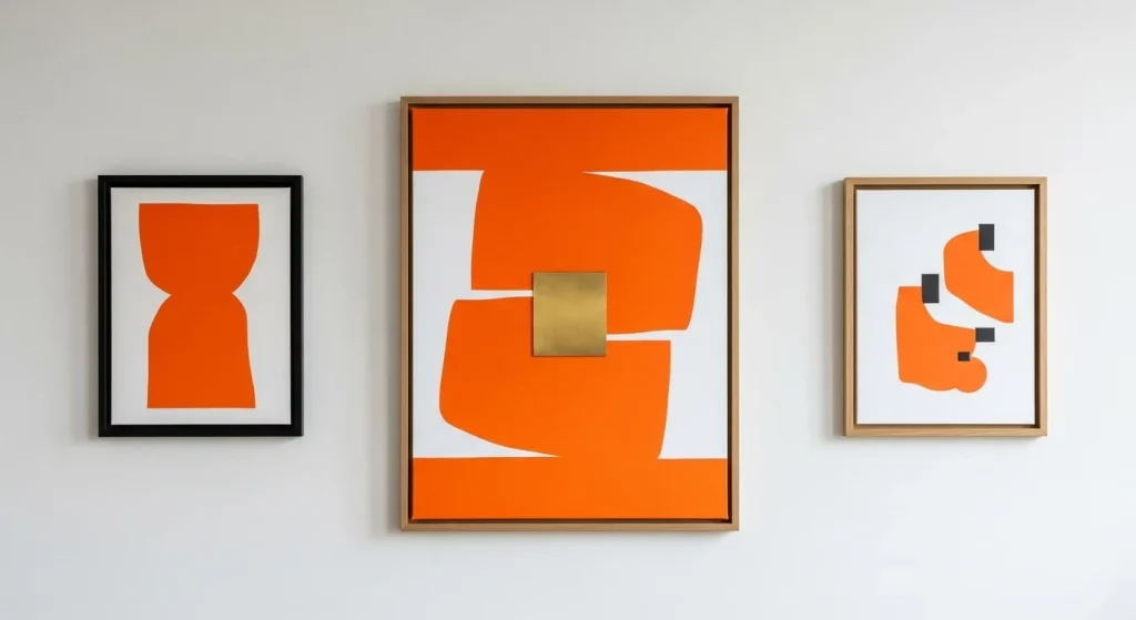 Orange Art and Wall Decor Pops