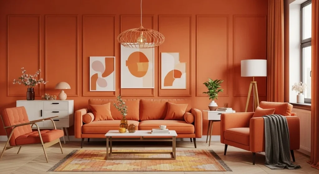 Orange Living Room Ideas