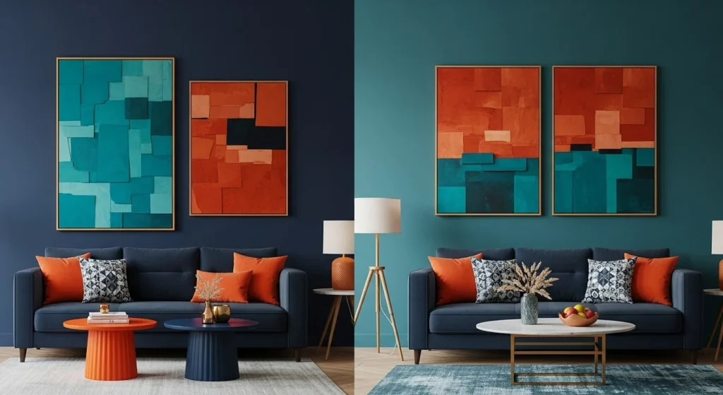 Orange and Blue Bold Balance