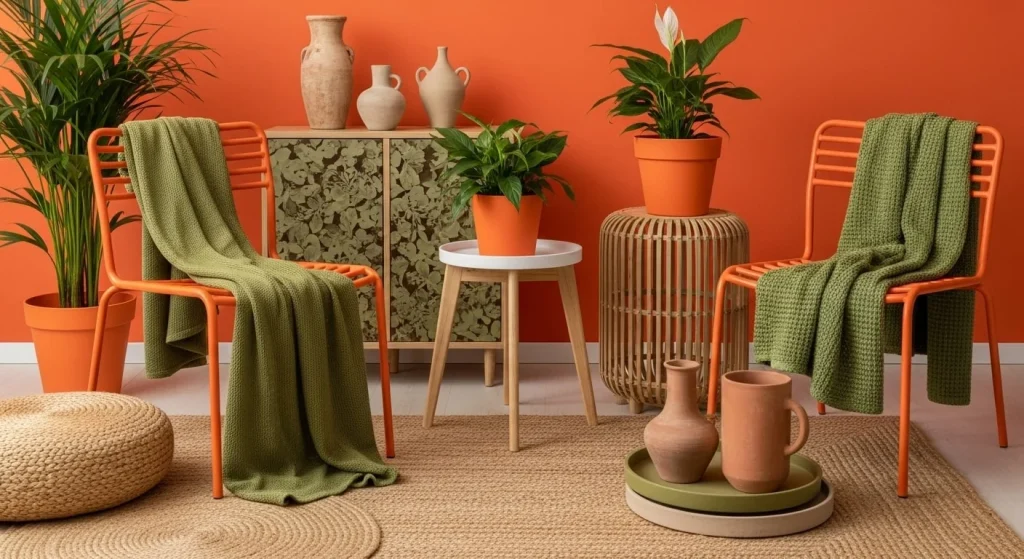 Orange and Green Earthy Calm