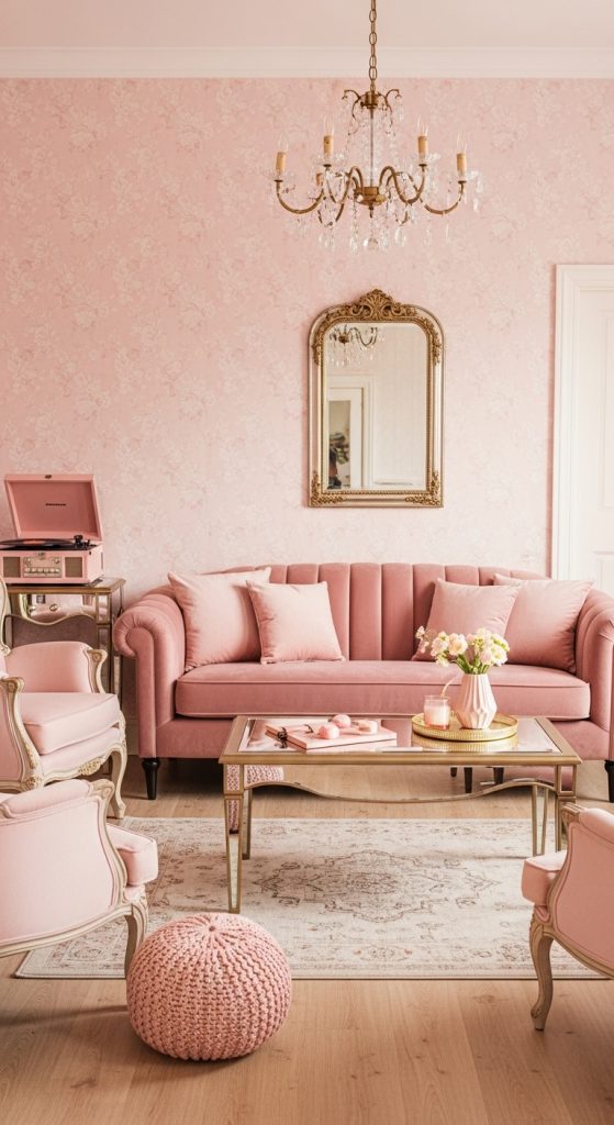 Pink Living Room Ideas 12