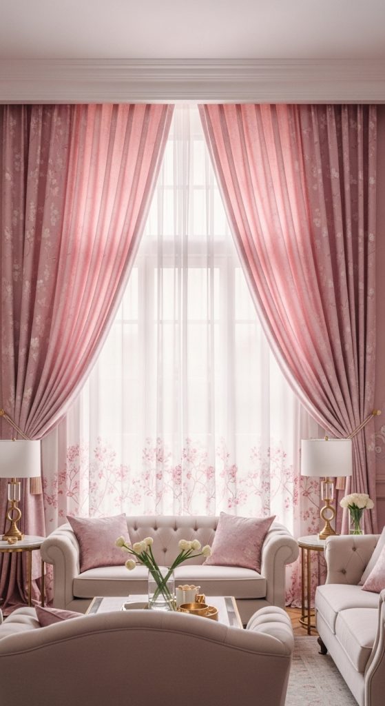 Pink Living Room Ideas 13