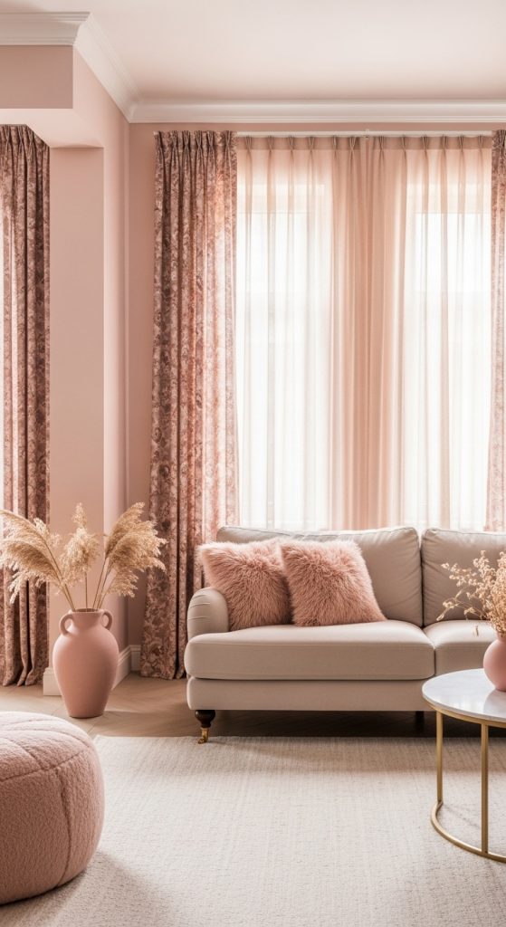 Pink Living Room Ideas 14