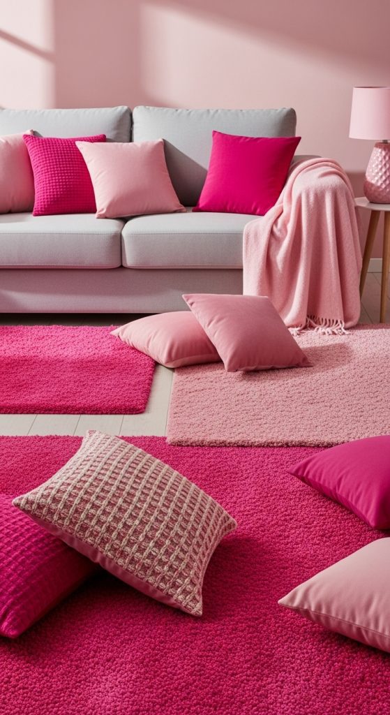 Pink Living Room Ideas 18