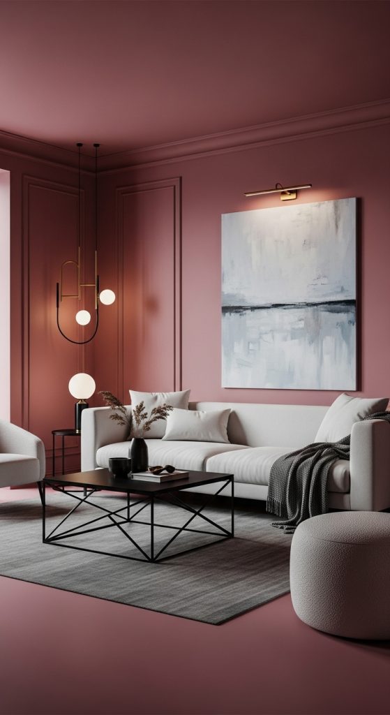 Pink Living Room Ideas 31
