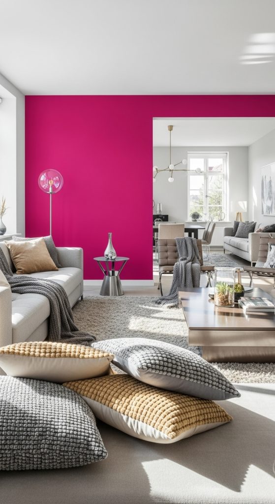 Pink Living Room Ideas 32