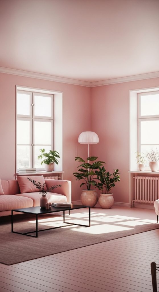 Pink Living Room Ideas 38