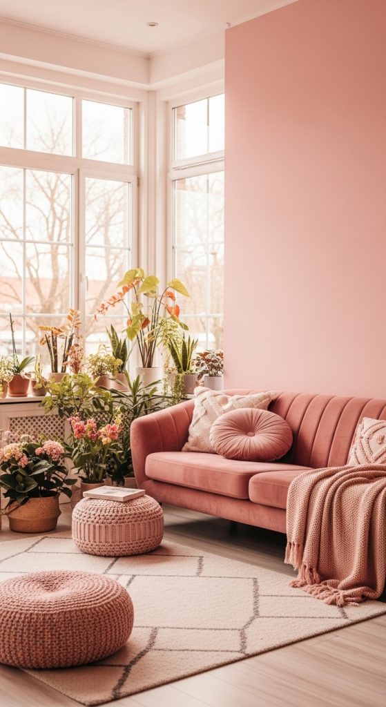 Pink Living Room Ideas 39