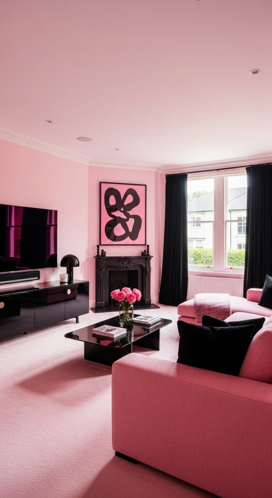 Pink Living Room Ideas 4
