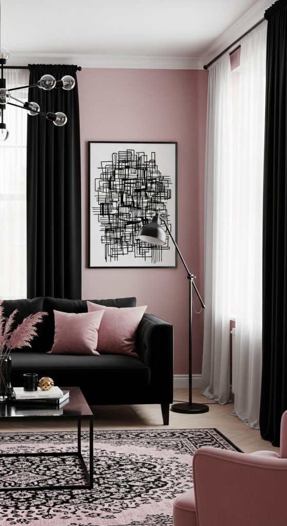 Pink Living Room Ideas 5