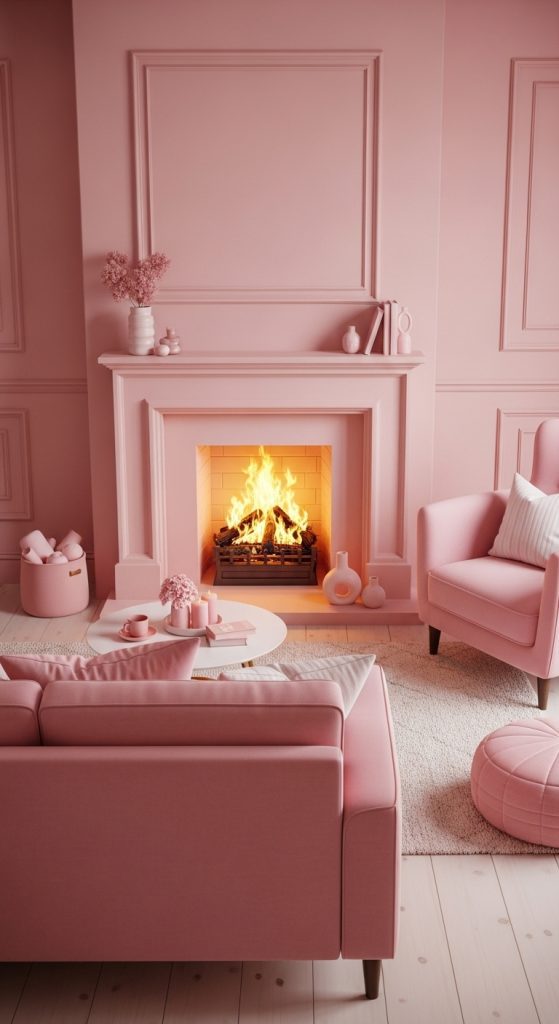 Pink Living Room Ideas 7