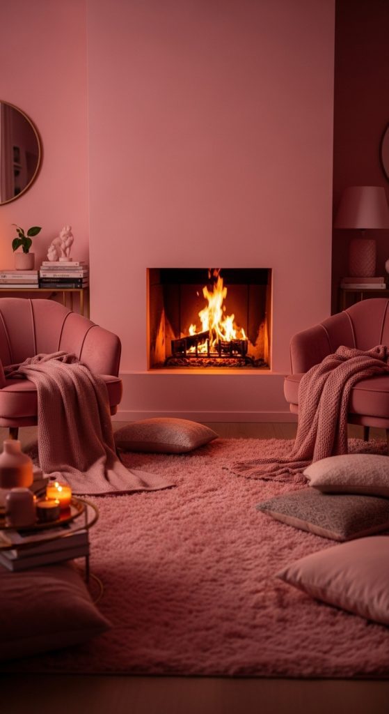 Pink Living Room Ideas 8