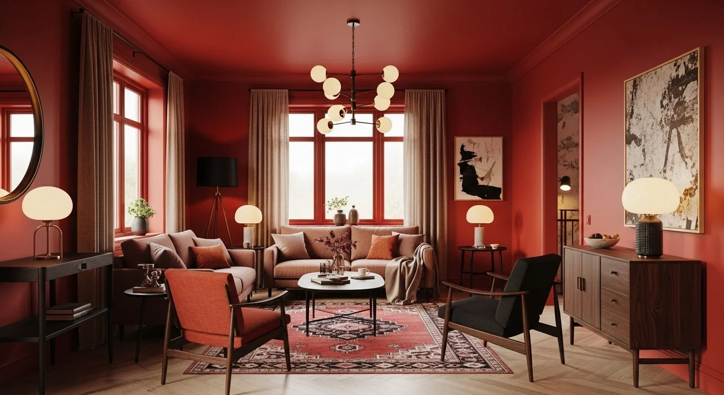 Red Living Room Ideas 2