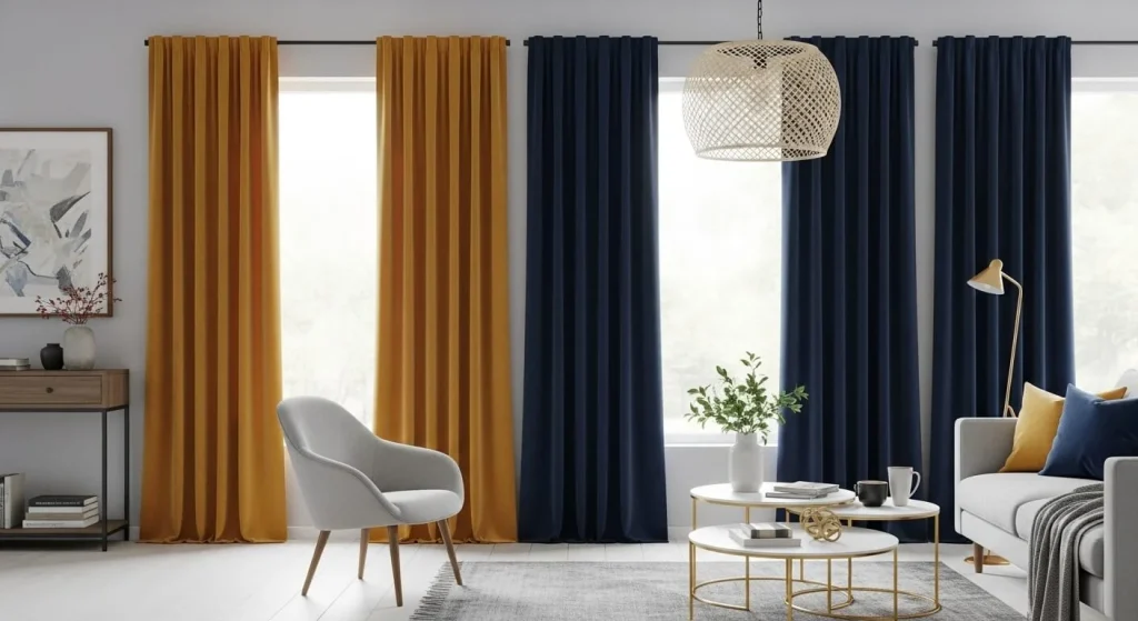 Honest Takes on Ideas for Living Room Curtains 8 The Unexpected Pop