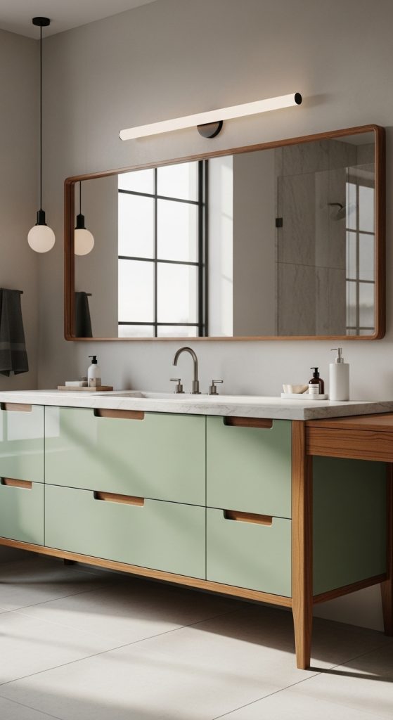 50+ Green Vanity Bathroom Ideas for a Fresh and Stylish Look 27 Whisk f6c0759cb3