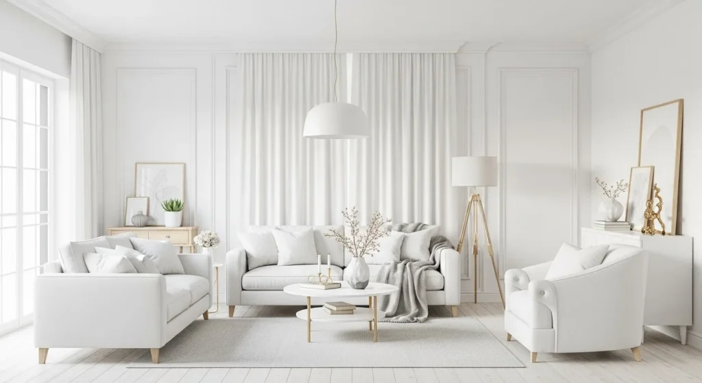 White Living Room Ideas 1