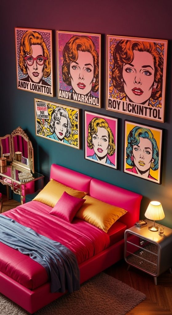 80s Glam Bedroom 11