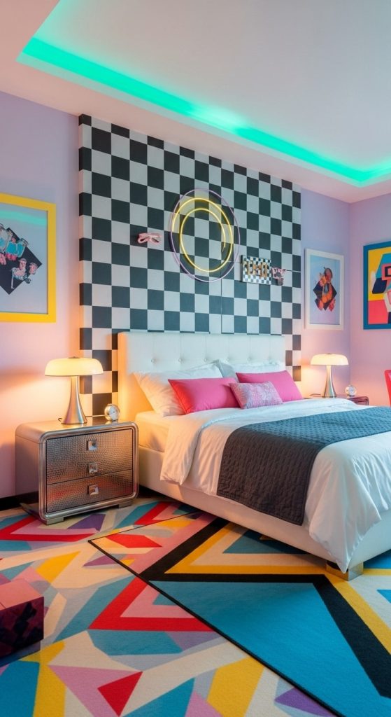 80s Glam Bedroom 16