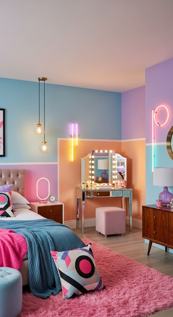 80s Glam Bedroom 17
