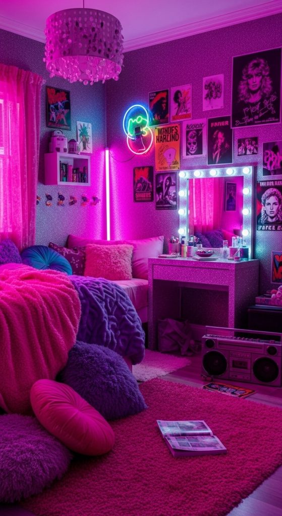 80s Glam Bedroom 7