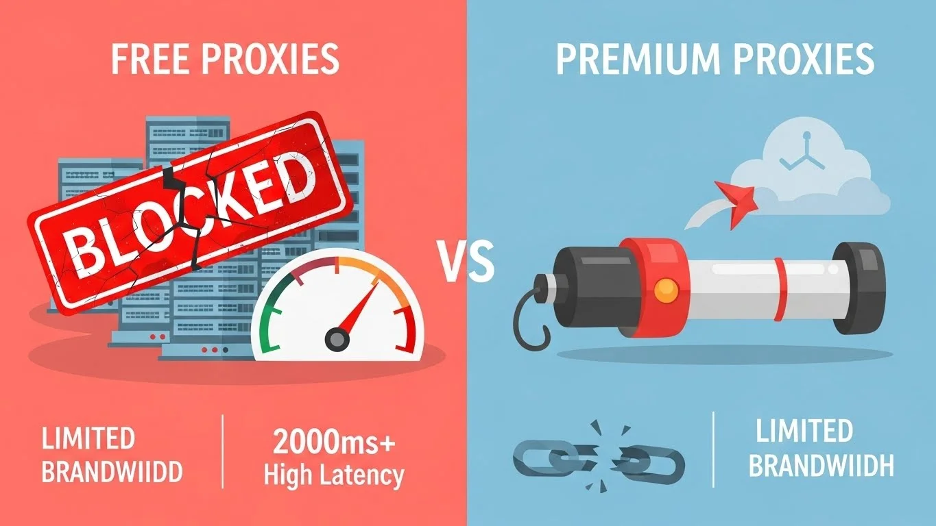 Best Premium Proxies: Free vs Premium Proxies Comparison